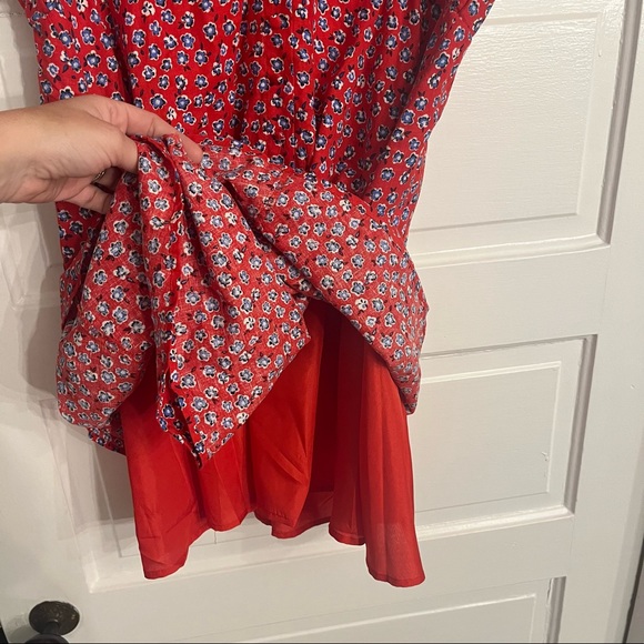 Red Floral Dress - Picture 4 of 6